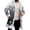 Grey-B, variant on JHHLSF Christmas Cardigan for Men's Cozy Hooded with Open Front Sweater for Outdoor Winter Xmas Coat Tops with Pockets Pink, 2XL