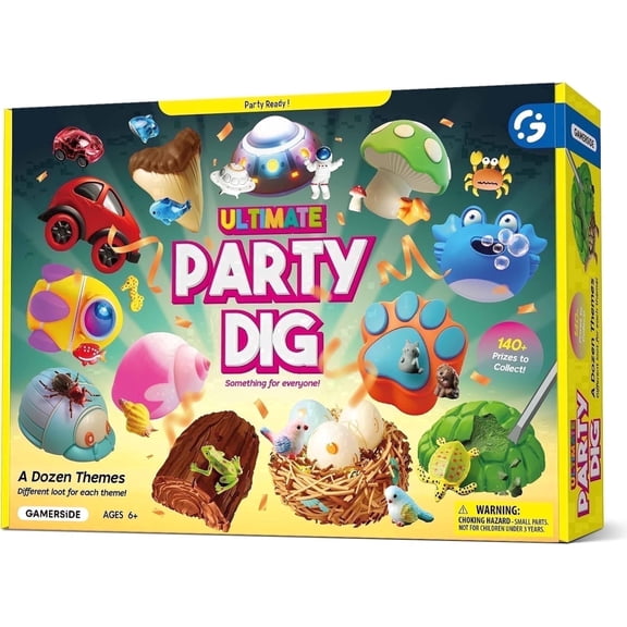 Piano Potato 12-Pack Mystery Dig Kit – STEM Excavation Science Toys for Kids 6-12, 12 Individual Surprise Blind Boxes, Perfect Party Favors & Birthday Gift