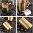 thumbnail image 3 of Miangastore Tasse à Café Réutilisable Dorée Incassable 1Ensemble 3.93x2.75x2.36 Po, 3 of 9