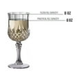thumbnail image 6 of Smarty 8 oz. Crystal Cut Plastic Wine Glasses 48ct, 6 of 7