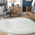 thumbnail image 4 of nuLOOM Moroccan Blythe Area Rug, 4' Round, Light Multi, 4 of 5