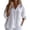 White, variant on CIENVNSTG Cotton Linen Button Down Shirt for Women Henley Long Sleeve Blouses Lightweight Spring Summer Loose Solid Casual Work Tops White 2XL