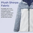 thumbnail image 7 of Sagefinds Embroidered Cantering Horse Jacket - Women’s Sherpa Coat - Zip Front Hoodie - Large, 7 of 7