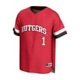 thumbnail image 2 of Unisex GameDay Greats #1 Scarlet Rutgers Scarlet Knights Lightweight Collegiate Baseball Fashion Jersey, 2 of 4