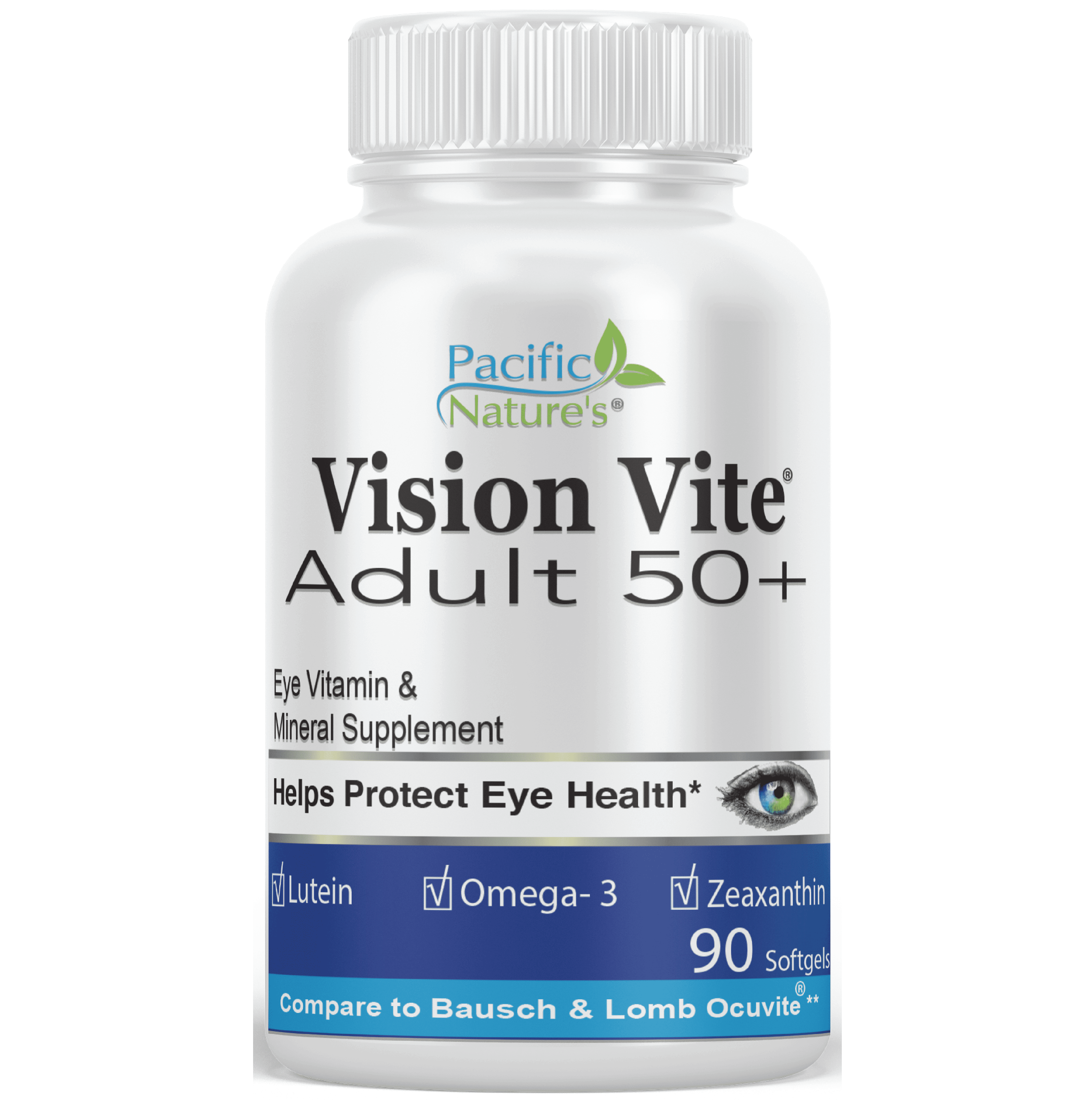 Vision Vite® Adult 50+ Softgels by Pacific Nature's with Lutein