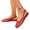 Red, variant on Willtoo Women's Mesh Ballet Flats Casual Office Flat Shoes Hollow Out Comfy Flats Ballerinas Shoes with Buckle Strap