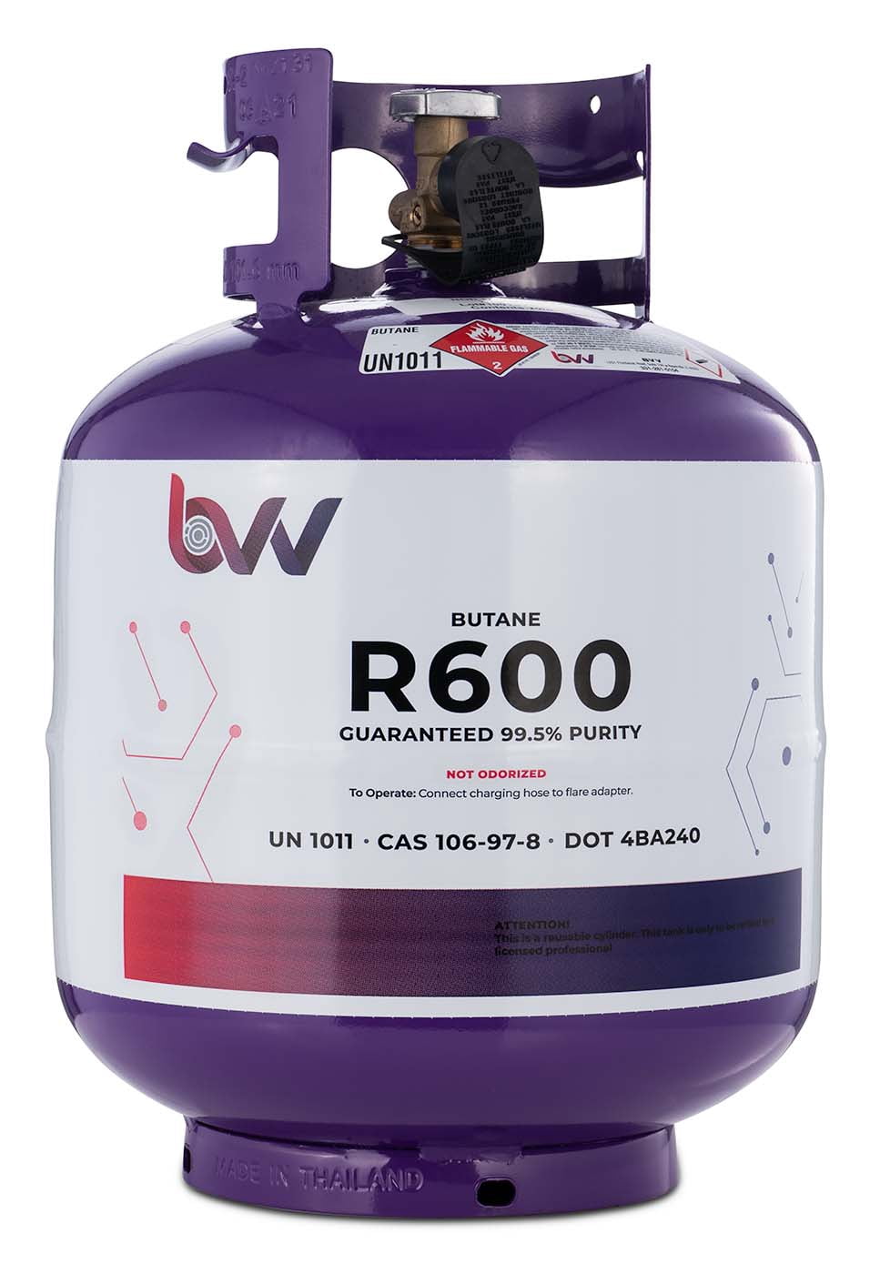 BVV 20LB High Purity USA N-Butane R600 - 99.5% Guaranteed - Walmart.com