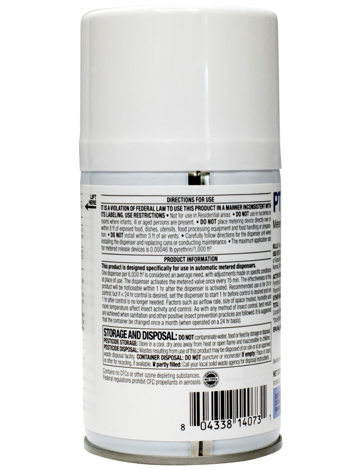 Metered Fly Spray Metered Spray PT Clear Zone III (12 Cans)