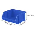 thumbnail image 2 of LEEYNEER 6pcs Plastic Nesting Shelf Bin Boxes Nesting Shelf Storage Boxes Hardwares Boxes, 2 of 8