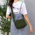 thumbnail image 4 of Hukapapa Bolsos de Hombro con múltiples Bolsillos Bolso de Viaje pequeño y liviano Correa Ajustable Verde, 4 of 5