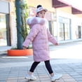 thumbnail image 1 of Chaqueta de plumón para niñas, mediana y larga, mediana y grande, gruesa y elegante para niños, nueva tendencia de chaquetas de invierno de estilo coreano 2023, 1 of 3