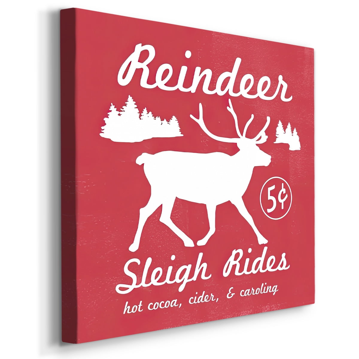 Reindeer Rides I- Gallery Wrapped Canvas