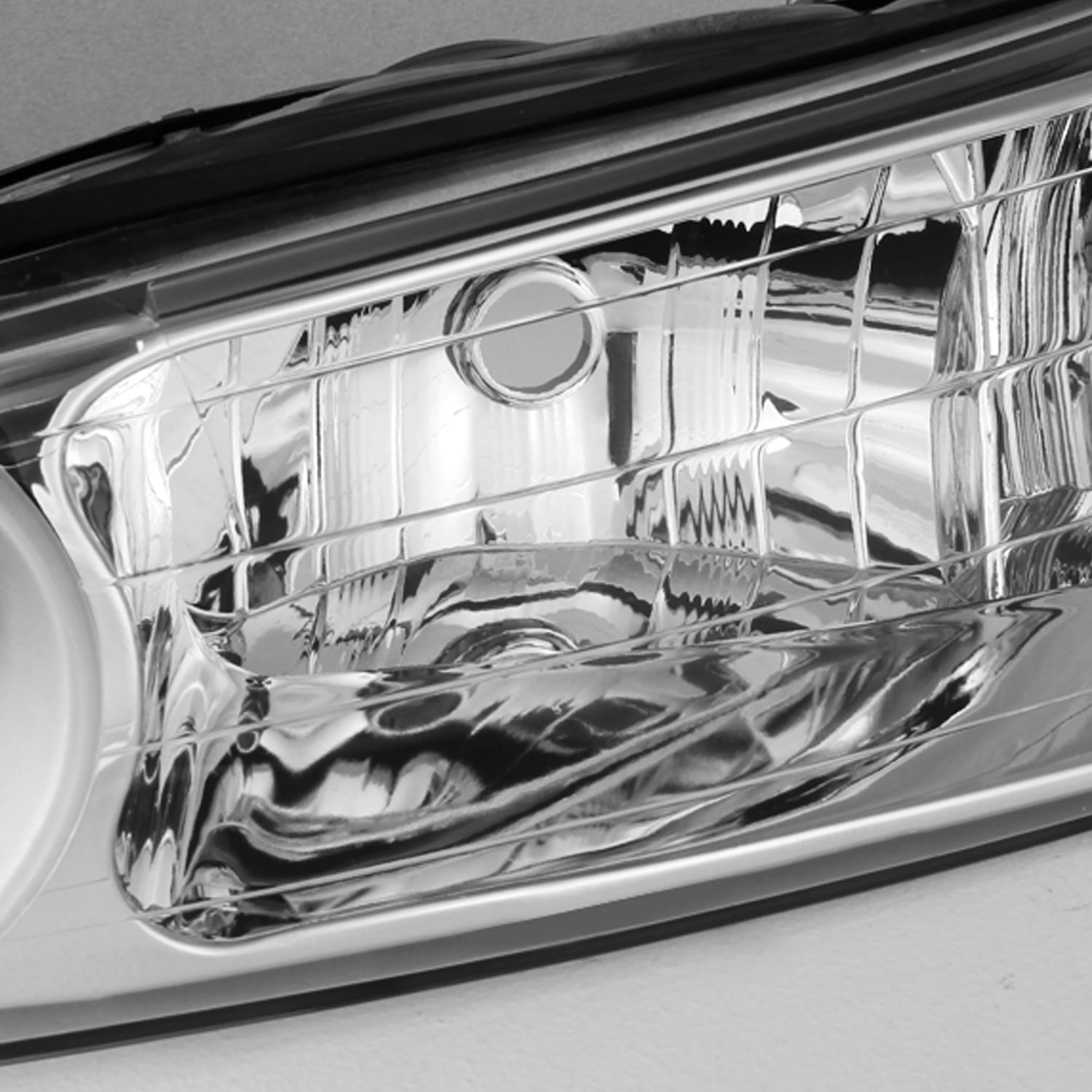 AKKON - For Ford Contour OE Replacement Chrome Bezel Headlights Driver/Passenger Head Lamps Pair New