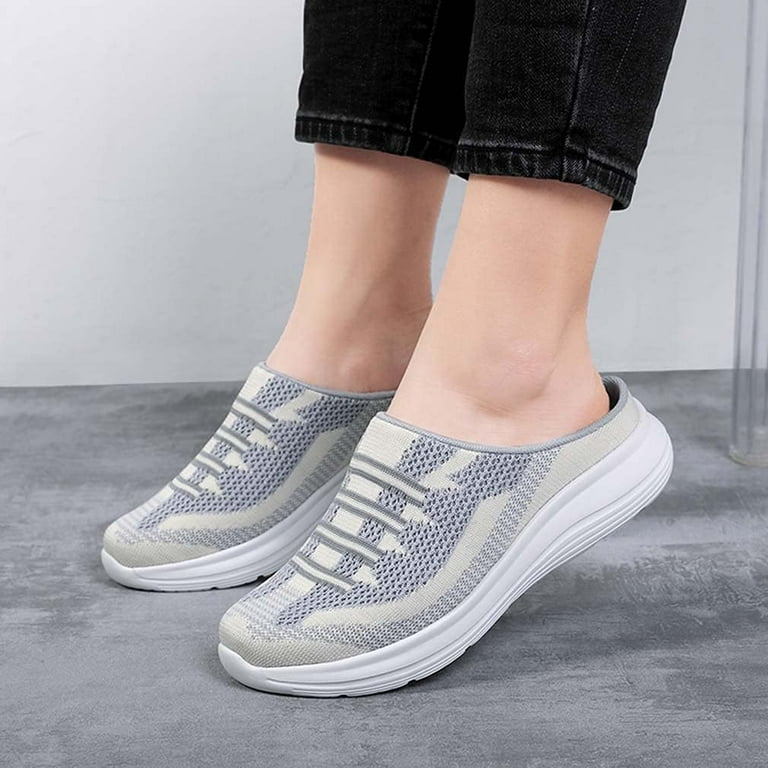 Slip on mule tennis shoes discount