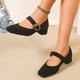 thumbnail image 5 of Tacones de Oro Cómodos de Tamaño Mayor Correa de Hebilla Zapatos de Tacón 3-5 cm Tacón Estilo Primavera / Verano Correas de Zapato de Moda Y Cómodas para Tacones, 5 of 9