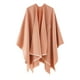 thumbnail image 3 of Poncho grande con abertura delantera para mujer - Chal de punto, material de poliéster - Talla única, 3 of 3