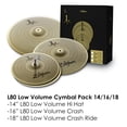 thumbnail image 2 of Set de platillos Zildjian L80 Low Volume LV468 Hi-Hats de 14 pulgadas + 16 pulgadas+ 18 pulgadas Crash Ride, 2 of 5