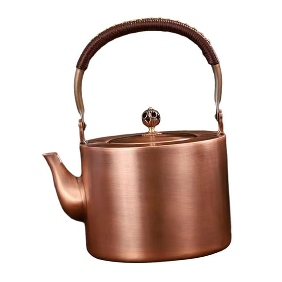 Rongfmy Copper Tea Kettle Kitchen Gadgets Water Kettle for Tea House Bar Living Room B
