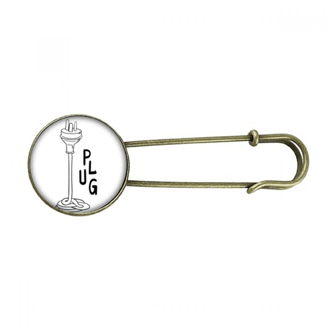 Racionalizar el tiburon feroz silueta EsES Broche De Broche De Metal Antiguo Unbranded M