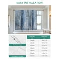 thumbnail image 6 of Blue Oil Painting Tie Up Curtains for Windows 63 Inch Length Balloon Curtains Kitchen Adjustable Balloon Window Shade Modern Abstract Graffiti Street Art Tie Up Valance Bathroom Curtain 42"x63", 6 of 6