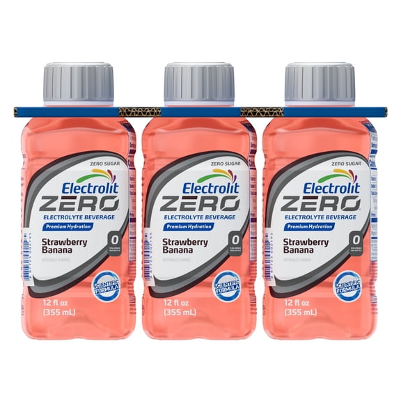 Electrolit Zero Strawberry-Banana 12 FL OZ 6 Pack