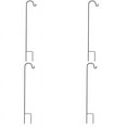 thumbnail image 1 of 4X Ganchos de Pastor, Estaca de Jardín Resistente A la Oxidación, Soporte de Planta de Metal para Exteriores, Percha, 1 of 5