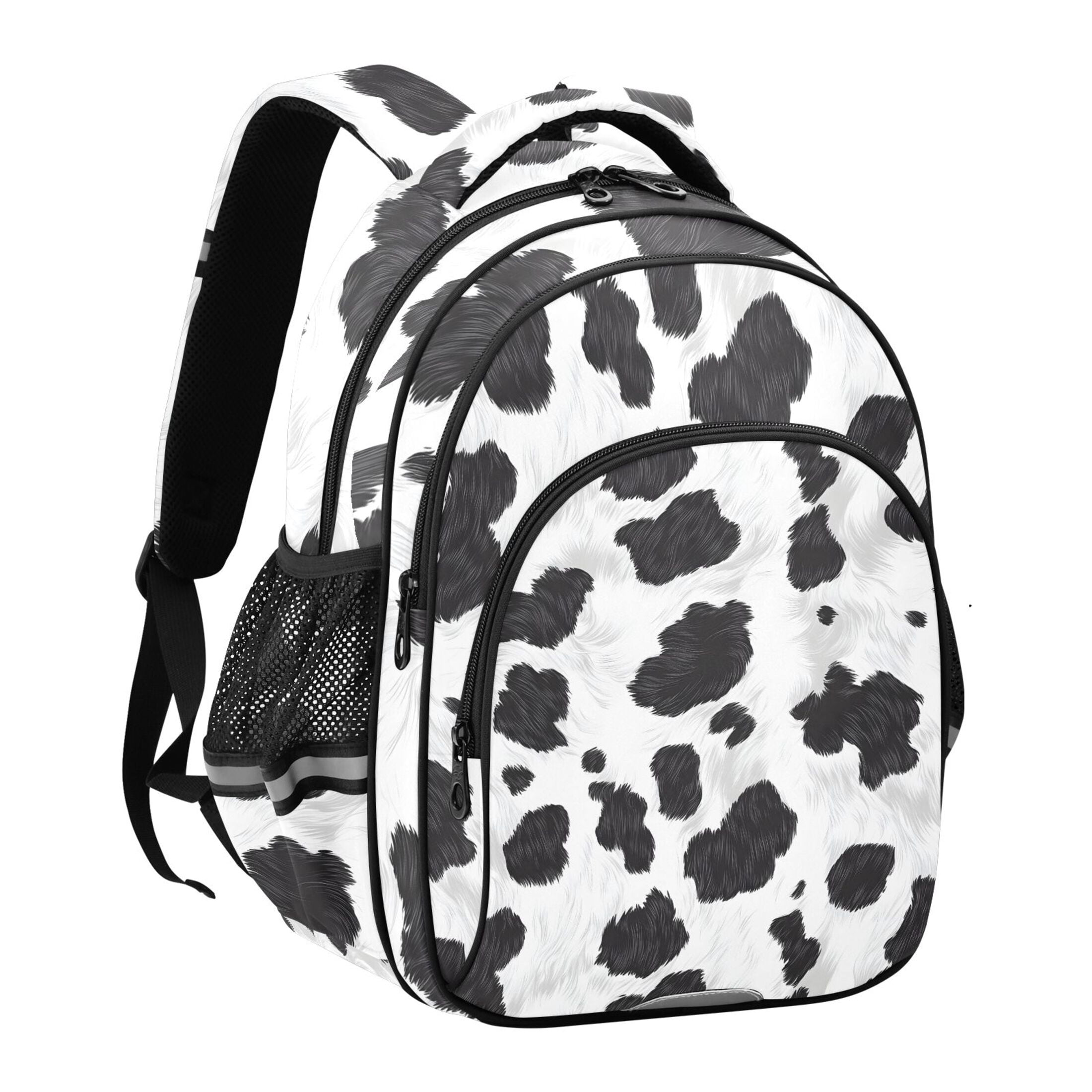 ALAZA Cow Print School Backpack Elementary Bag Bookbag Travel Rucksack