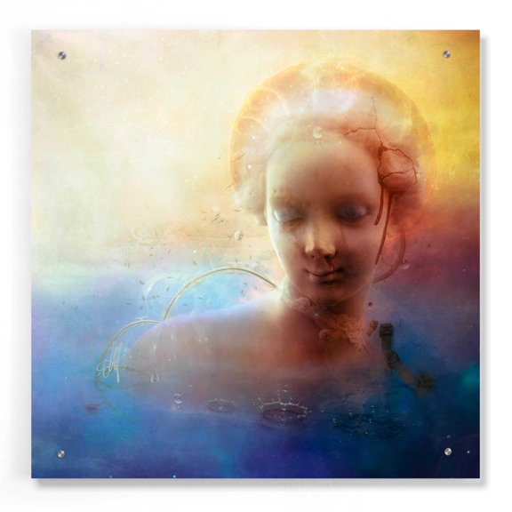 Epic Art 'Anachronic Circles' by Mario Sanchez Nevado, Acrylic Glass Wall Art, 24"x24"