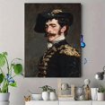 thumbnail image 4 of Bearded Military Uniform Man Portrait Canvas Print Wall Art, 4 of 8