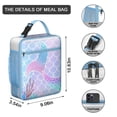 thumbnail image 2 of Premium Insulated Mermaid Lunch Box for Men & - Reusable Lunch Bag with,Hour Temperature Retention, Compact & Lightweight Design for Office, Work, Picnic, Travel - Durable Lunch Tote for Adults., 2 of 5