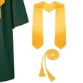 thumbnail image 5 of Odeerbi 5-17 Years Kids Teen Boys Girls Graduation Gown Set Solid Color Long Sleeve Robe with Stole, Cap & Honor Cord, Complete 4-Piece Outfit, 5 of 6