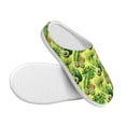 thumbnail image 3 of Yiaed Kiwi and Avocado Print Slippers Fuzzy Warm Cozy Slippers Non Slip House Slippers For Indoor Outdoor Slippers House Slippers-37/38, 3 of 7