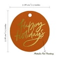 thumbnail image 6 of Inkdotpot Pack Of 100 Happy Holiday Favor Paper Tags Craft Real Gold Foil Hang Tags, 6 of 7