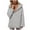 Gray, variant on ZUKMRJPC Womens Deep V Neck Sweatshirts Oversized Casual Long Sleeve Hooded Sweatshirt Fall Fashion Solid Color Loose Warm Fleece Pullover Tops
