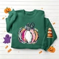 thumbnail image 6 of TKLPEHG Thanksgiving Sweatshirts for Women Fashion Long Sleeve Crewneck Fall Sweatshirt Cute Pumpkin Graphic Tops Casual Loose Fit Pullover (Army Green,XL), 6 of 6