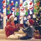 thumbnail image 5 of Merry Christmas Paper Banner Garland Xmas Decorations for Home Santa Ornament Hanging Flag 2024 Navidad New Year Party Supplies, 5 of 5
