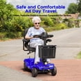 thumbnail image 3 of ENGWE 4 Wheels Mobility Scooter for Seniors & Adults , Electric Foldable Mobility Scooter with Rotating Chair Basket Headlights Folding Wheelchair for Short Travel ,Blue, 3 of 14