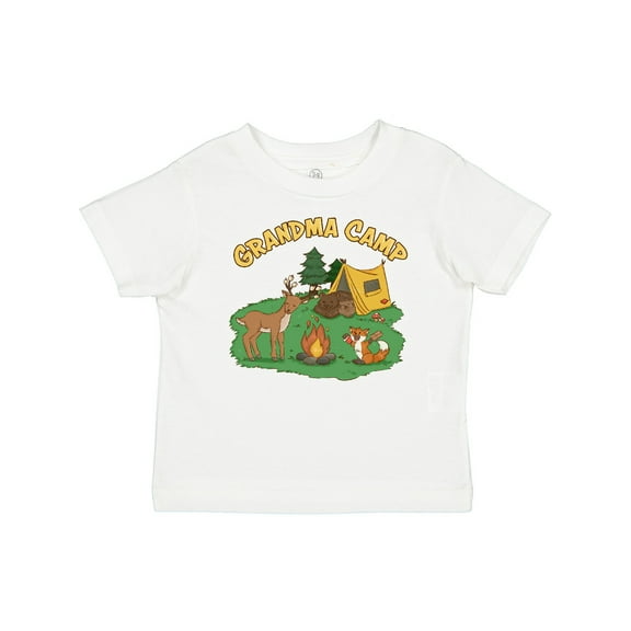 Inktastic Grandma Camp with Camping Animals Boys or Girls Baby T-Shirt