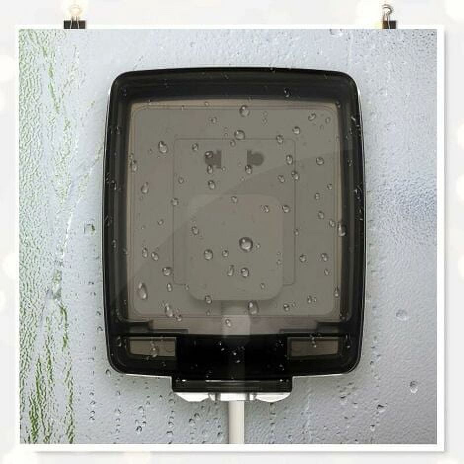 Self-adhesive Socket Case 2pcs protection cap box plug cover protective case socket Anti-shock child weatherproof in use outlet cover child outlet covers Splash-proof Socket Cover