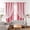 Pink, variant on Star Lace Blackout Curtains Double Layer 2-in-1 Sheer & Blackout Liner Thermal Insulated Drapes for Bedroom Living Room
