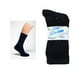 thumbnail image 4 of 3 pares de calcetines de circulación para diabéticos, negros, sin costuras, holgados, para hombre, tallas 10-13, 4 of 7