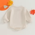 thumbnail image 4 of Douhoow Newborn Baby Thanksgiving Sweatshirt Romper Girl Boy Long SleeveTurkey Bodysuits 0-18 Months, 4 of 8
