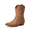 ALL BROWN, variant on Women's Mid-Calf Western Cowboy Boots Embroidered Cowgirl Boots Chunky Low Heel Non-Slip Retro Country Fashion Boots