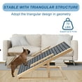 thumbnail image 5 of Dog Ramp for Bed Foldable Non-Slip Dog Ramp Adjustable Height Small Pet Stair Ramp for Car, 5 of 7