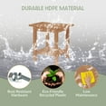 thumbnail image 4 of WestinTrends Sage HDPE Poly Plastic Waterproof Bathroom Shower Bench, Teak, 4 of 13