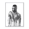 thumbnail image 1 of Designart Handsome African Man Portrait On White I FLOAT FRAME WALL ART, 1 of 4