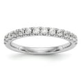 thumbnail image 1 of 14K White Gold Ring Band Wedding Diamond Round, 1 of 7