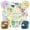 4A-50pcs, variant on 35pcs-50pcs Floral Stickers Nature Stationery Stickers Spring Kids Stickers DIY Stickers for Laptop Phone Notebook