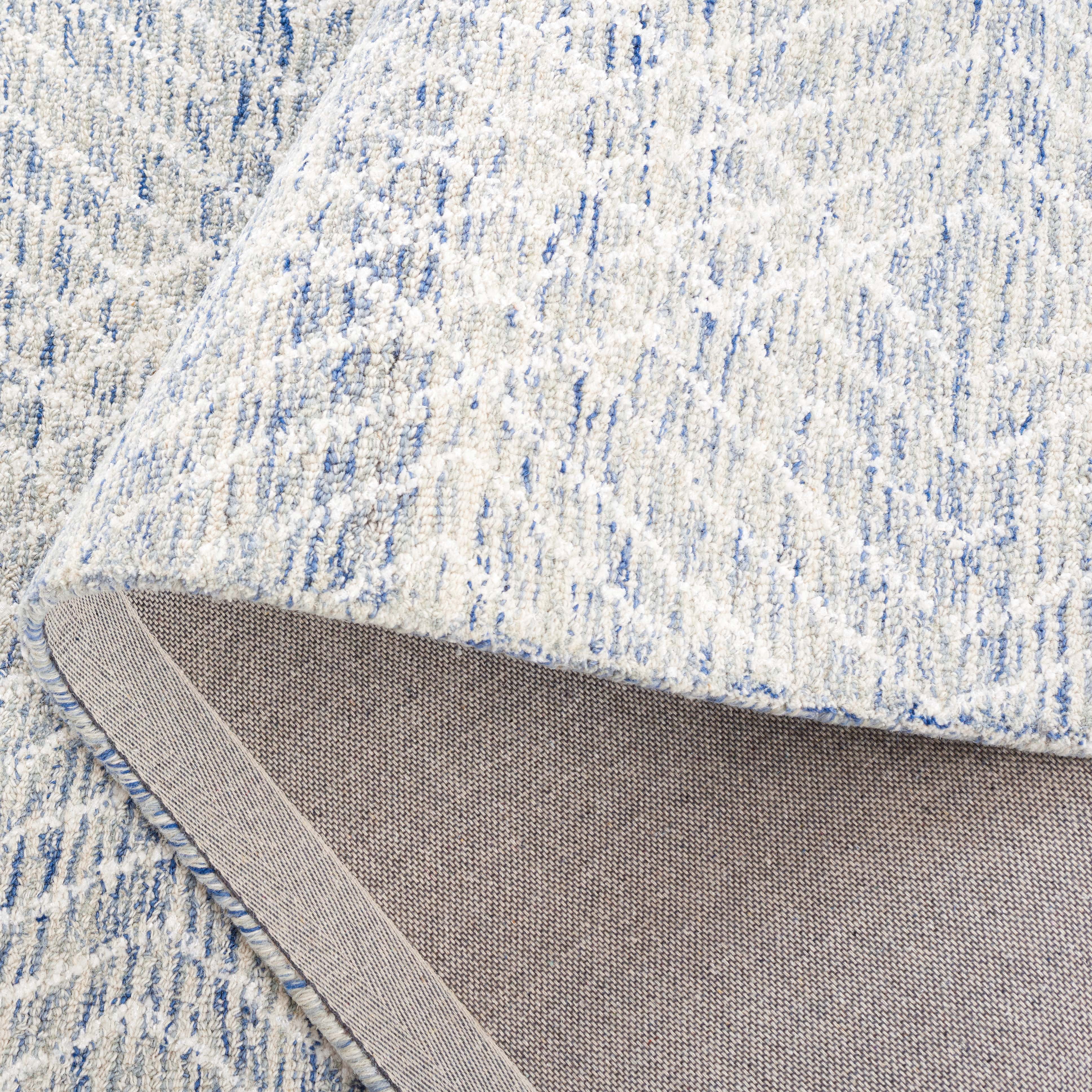 SAFAVIEH Abstract Dania Diamond Area Rug, Blue/Ivory, 6' x 6' Square