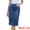 Blue, variant on DARING DIVA Women's Split Back Pockets Knee Length Pencil Skirt X-Small Dark Blue